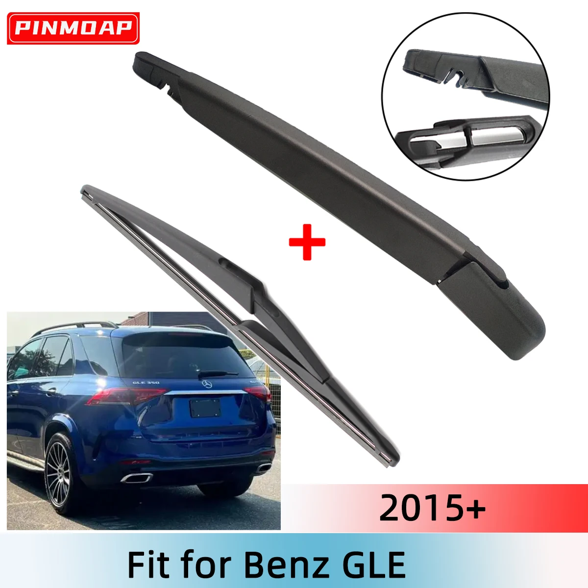 1/2PCS Heckscheibenwischerblatt Wischerarm Kit für Benz GLE 2015+ Windschutzscheibe Windschutzscheibe Heckscheibe