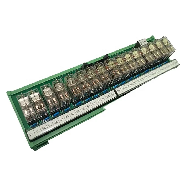 JR-B16LJ-P/24VDC 16 Channel Relay ModuIe DC Terminal Block Plc Output Interface Control Board