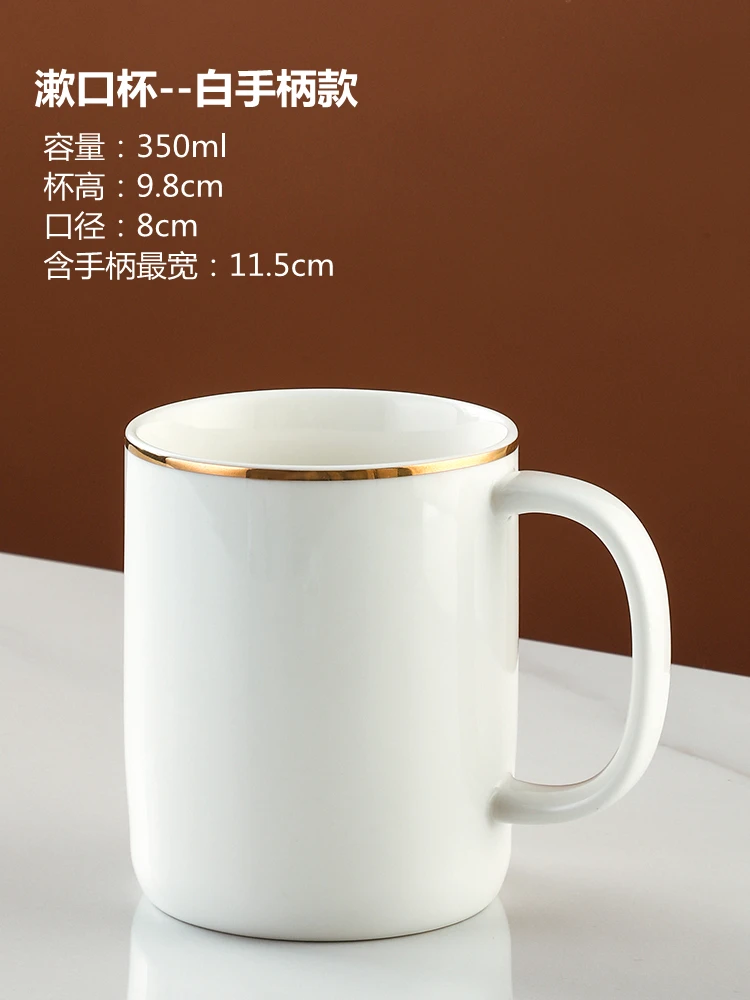 White Ceramic Bathroom Supplies Toiletries Wash Tray Soap Dish Mouth Cup Toothbrush Holder Lotion Bottle