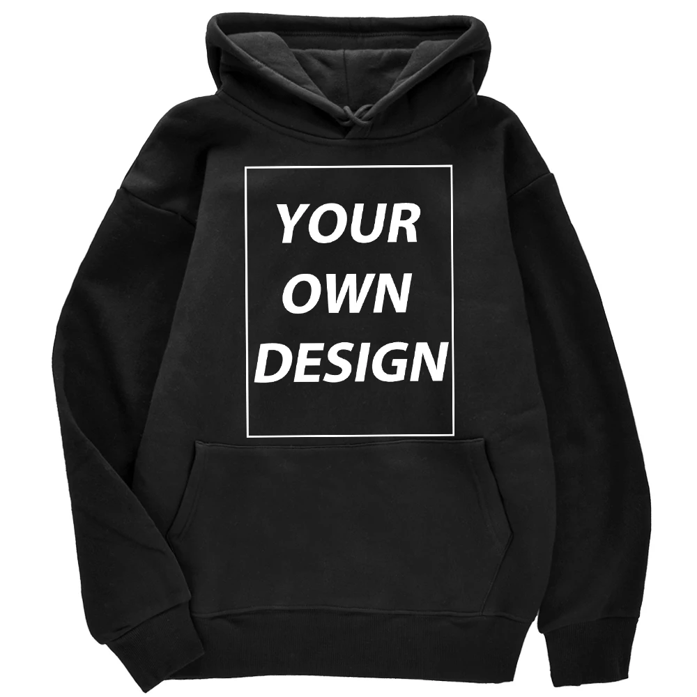 Angepasst DIY Druck Männer Frau Herbst Winter Hoodies Casual Klassische Pullover Einfache Bequeme Streetwear Weiche Warme Sport Kleidung