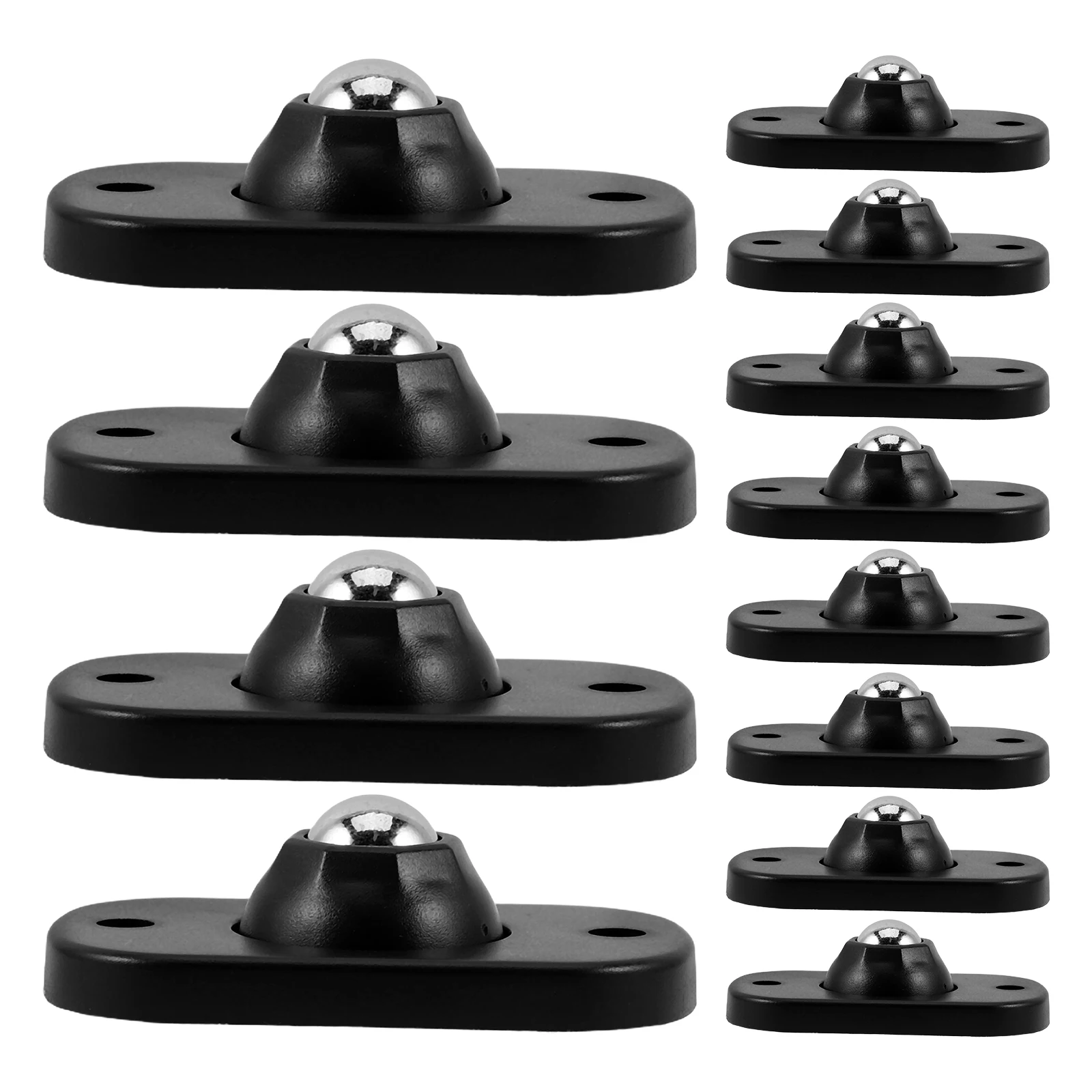 

16 Pcs Universal Wheel Ball Pulley Carbon Steel Adhesive Swivel Casters for Appliances