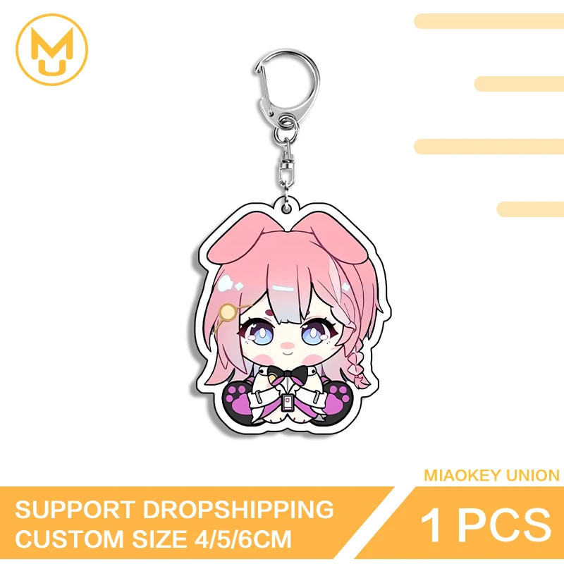 Chibi March 7th Key Holder Publicized Personality Acrylic Stand Game Cute Things That Are Famous In Ae Honkai Star Rail Y2K
