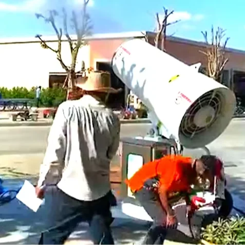 60 m große bewegliche Wassernebelkanone zum Staub und Unterdrücken in Entladeködern