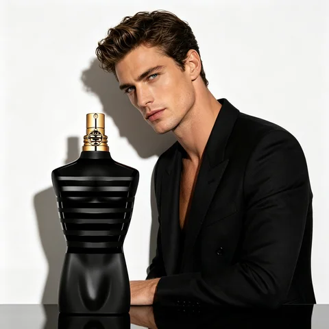 Jean Paul Gaultier Le Male Le Parfum - Amber Woody Eau De Parfum Intense for Men Fragrance - Cardamom, Lavender & Iris, Vanilla - Men's Perfume Spray