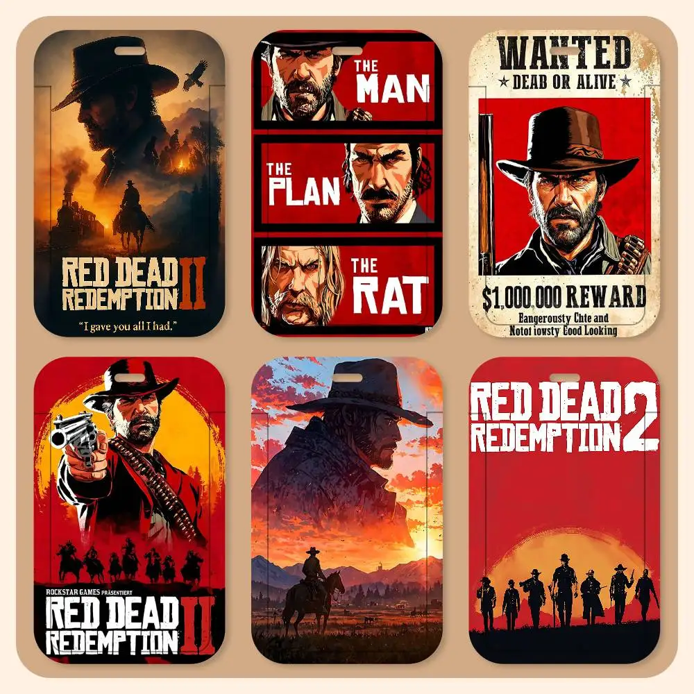

Держатели для карт Game R-Red Dead-R-Redemptions на шнурке, держатели для студенческих удостоверений, держатели для карт на шею, контроль доступа