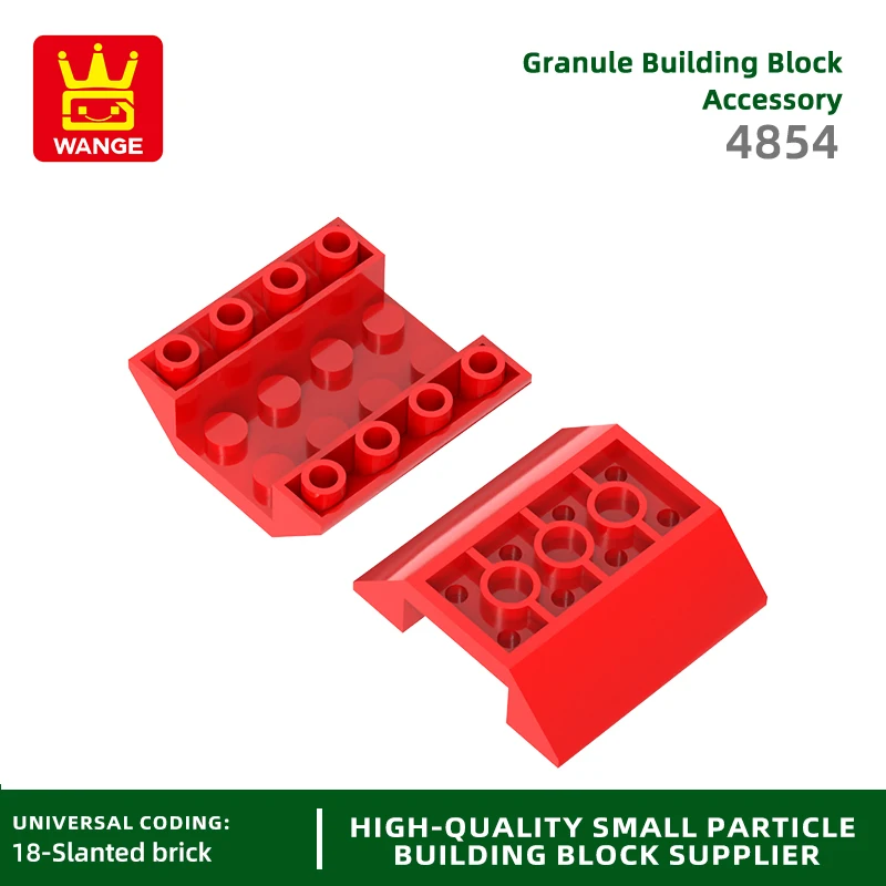 Wange 30 قطعة/الوحدة 4854 كتلة مقعرة Moc 16 حفرة أجزاء فضفاضة متوافقة مع الطوب DIY بها بنفسك الأطفال التعليم لعبة هدية صندوق تخزين