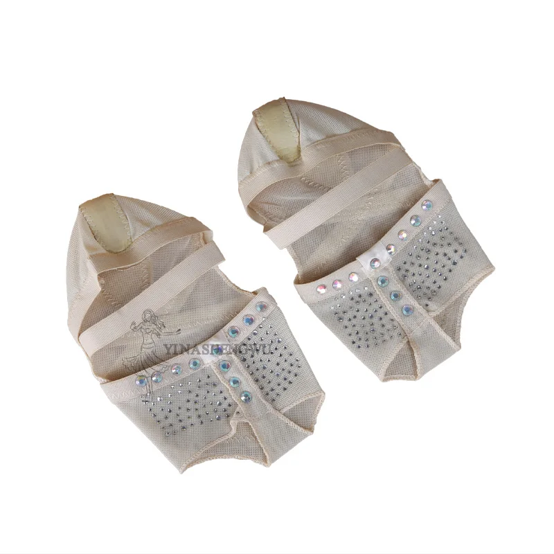 Calcetines de baile con Tanga para danza del vientre, almohadillas para los dedos del pie, calcetines de práctica de danza del vientre, zapatos de baile de Ballet, accesorios profesionales