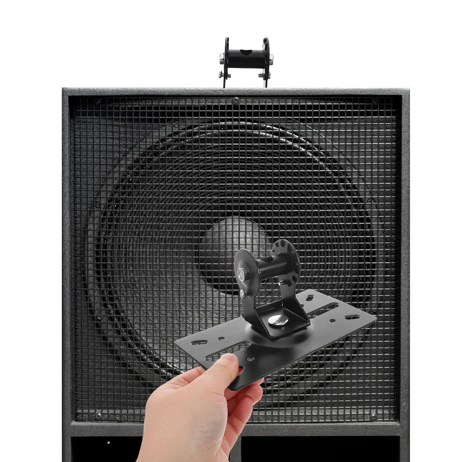 

Universal Speaker Wall Bracket Heavy Duty Mount Rack Iron Bottom Plate Stable Audio Equipment Holder Speaker Mount