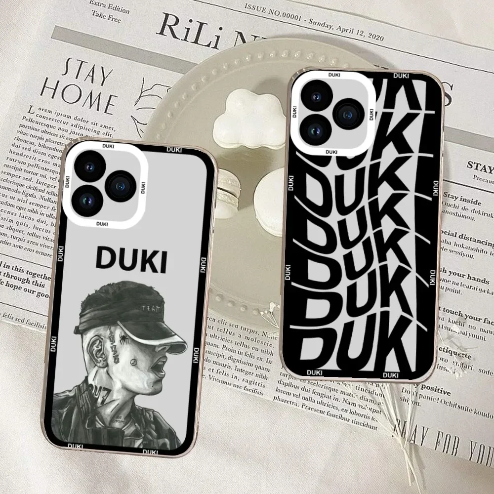 Duki Rapper Phone Case For Samsung S20 S21 S22 S23 ULTRA PLUS LITE Transparent Shell