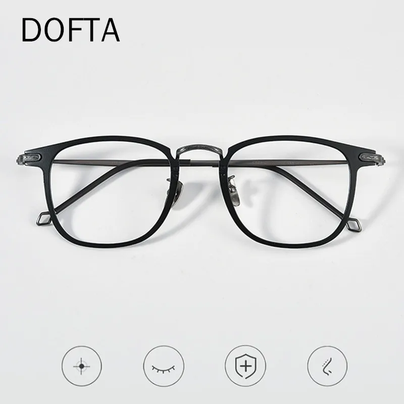 DOFTA Pure Titanium Prescription Glasses Frame Men  New Retro Vintage Square Eyeglasses Myopia Optical Eyewear 5833