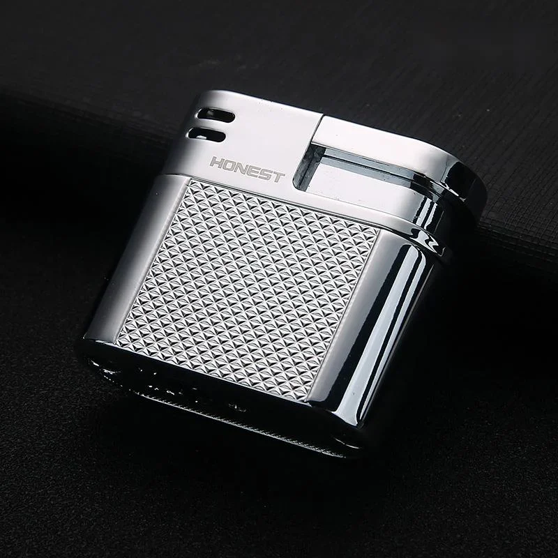 Honest Mini Pipe Lighter for Tobacco Pipe Soft Flame Butane Refillable Lighter Metal Lighter Gift for Men Smoking Accessories