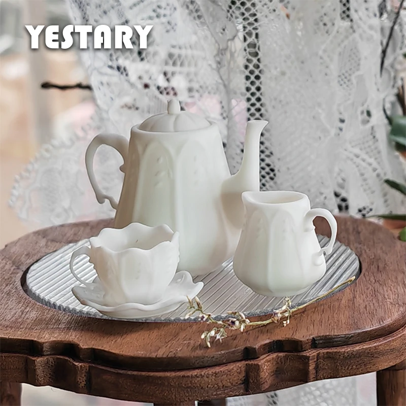 

YESTARY BJD Dolls Accessories Teacup 4pcs/Set For 1/6 Blythe Ob24 Dollhouse Accessories Miniature Item Mini Food Toys For Kids