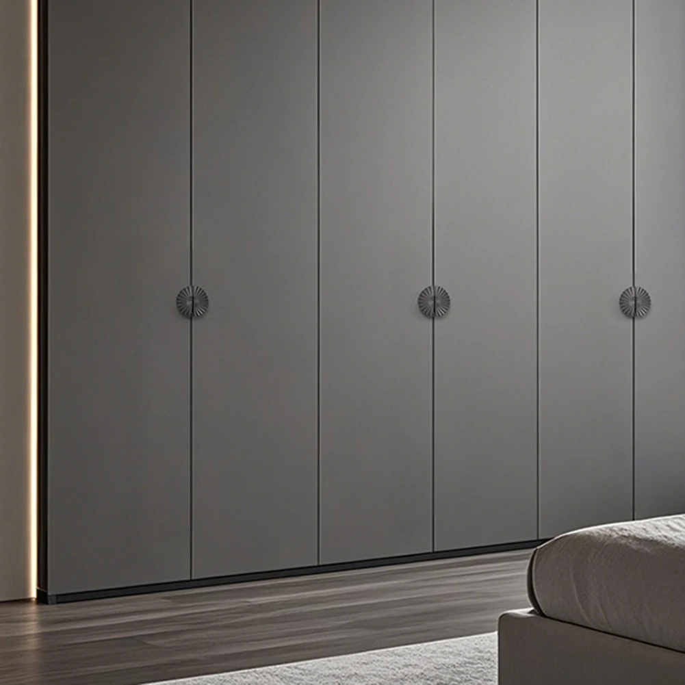 

Cabinet Drawer Semi-Circle Pulls Knobs French Style Easy Installation Quick Furniture Upgrade For Bathroom Vanity Decor