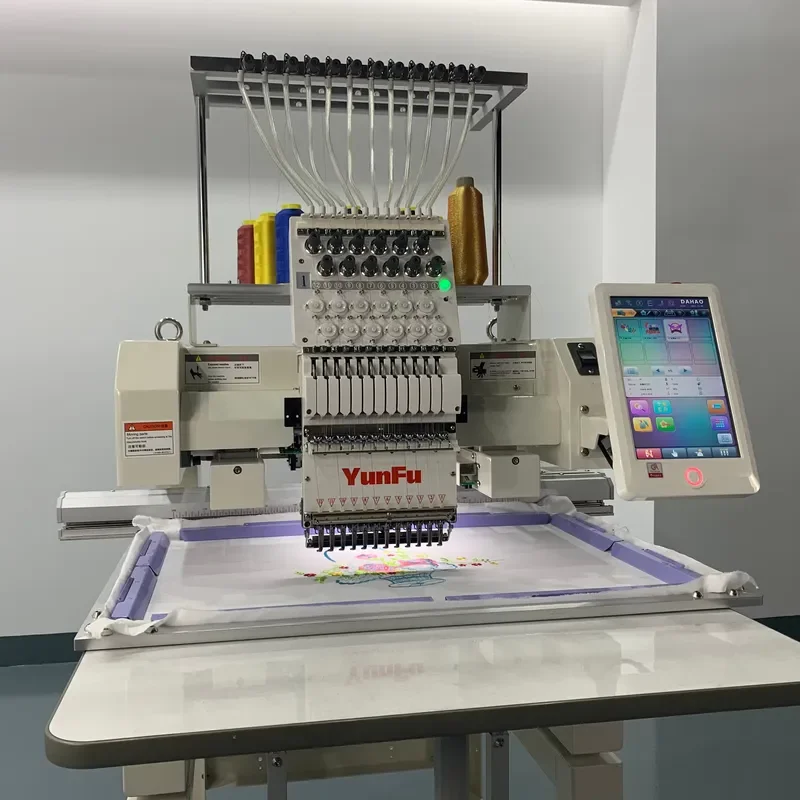 High Quality Embroidery Machine for Sale Computerized Long Life Core Motor Parts Space Saving