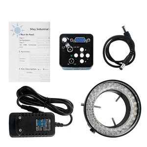 13MP VGA-Mikroskopkamera, 1080p + Zoom 1-130x, Zählung Objektiv C + Verstellbarer Glanz, Lichtlicht Sicht für die Telefonreparatur 8 Hauptverkaufsteleskopvektoroptik - №8