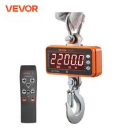 VEVOR 1000 kg Digital Crane Scale Industrial Hanging Scale with Remote Control Cast Aluminum Case & LED Screen for Construction