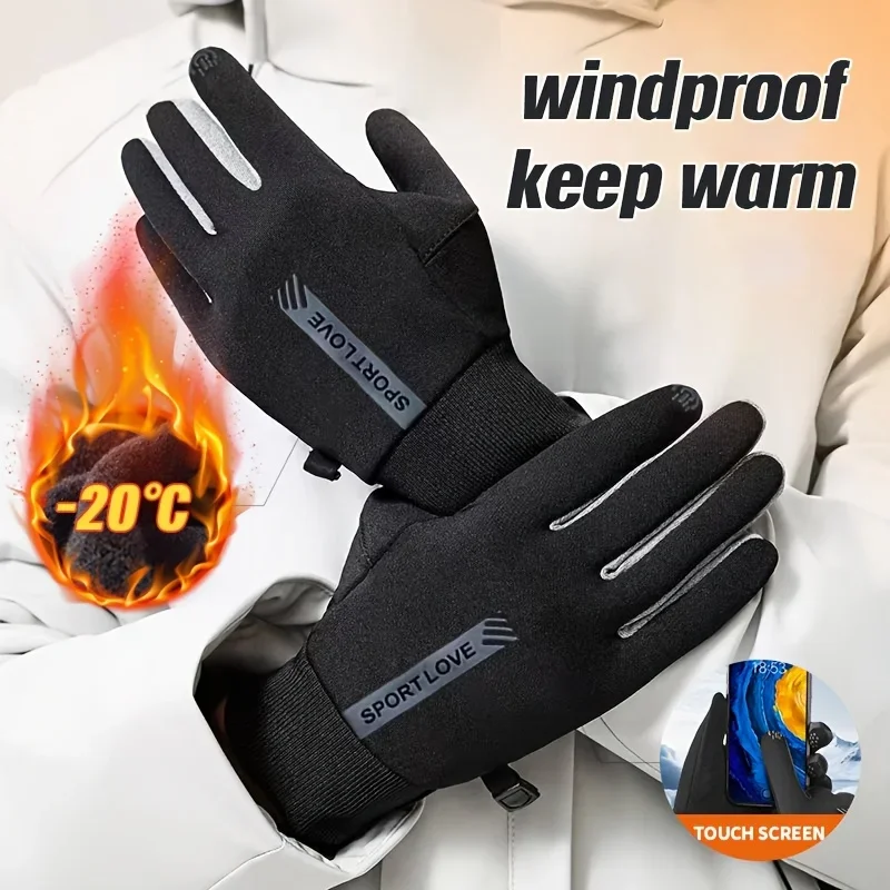 Winter Gloves Women Cycling Bike Thermal Fleece Cold Resistance Wind Waterproof Bicycle Warm Outdoor Running Skiing Mittens