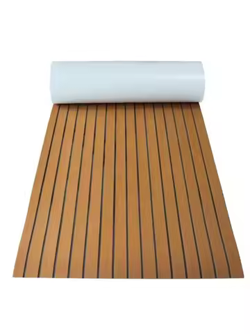 2400x450x6mm EVA Foam Self Adhesive Sticker Marine Boat Flooring Faux Teak Deck Sheet Mat for Home Decoration Yacht Vehicle Pad