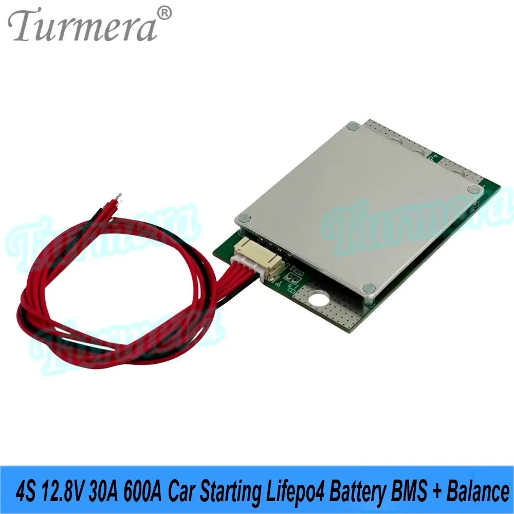 4S 12.8v lifepo4 3s 12.6v 4S 16.8v 30a pico 600a bateria de íon-lítio bms equilíbrio para 3.2v 30ah a 280ah carro partida diy uso turmera