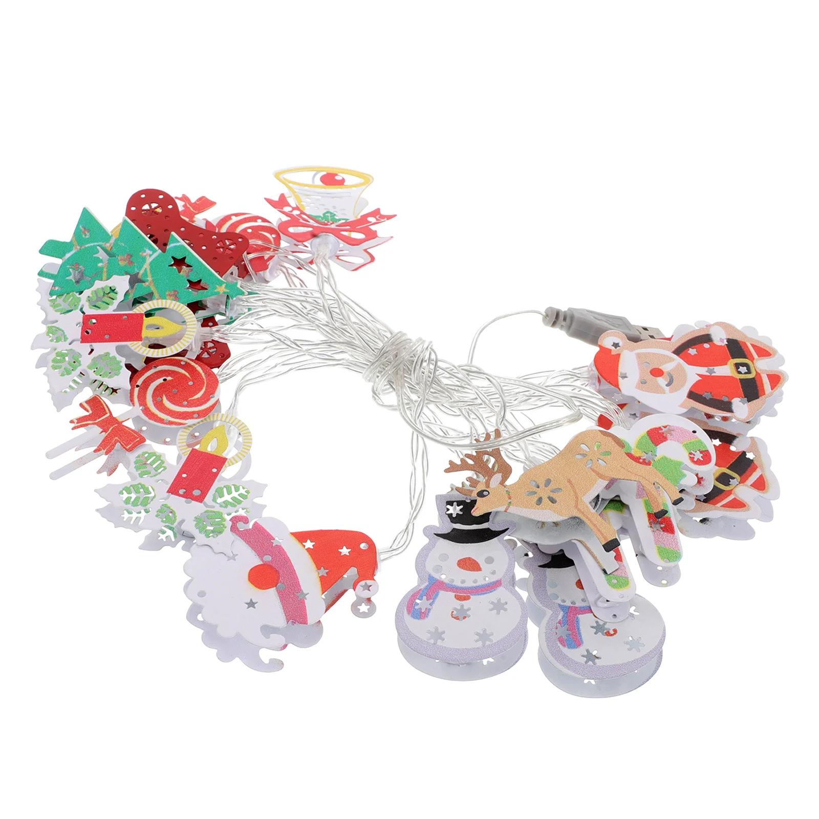 Festive Lighting USB String Lights for Car Camping Indoor Outdoor Decorations LED Holiday Snowman Globe Light Waterproof Easy