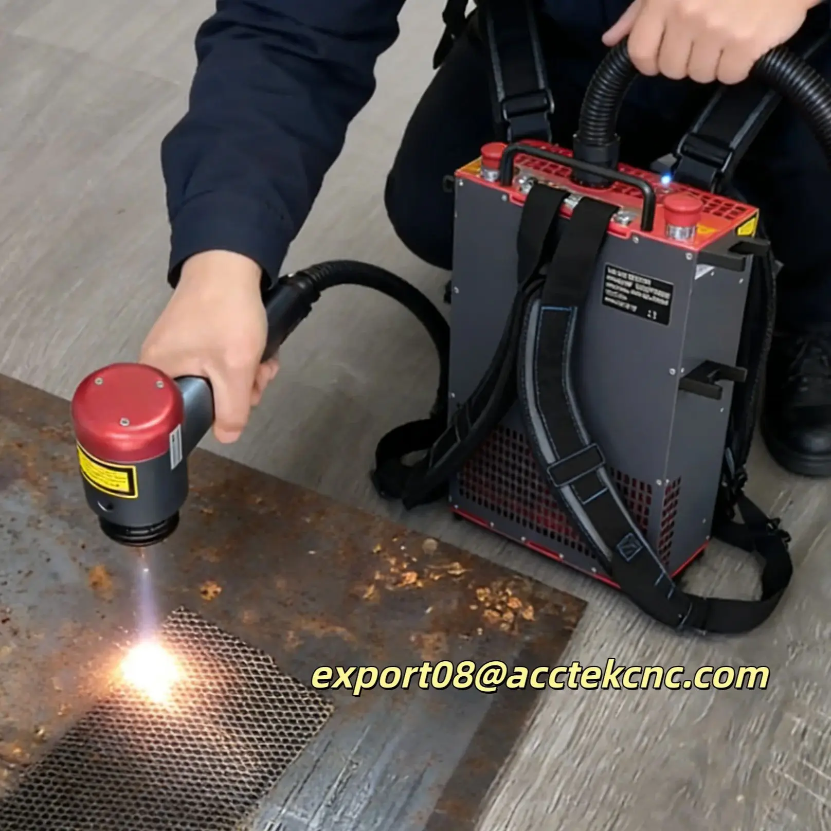 Backpack Laser Cleaning Machine Battery-powered лазер для удаленияр Pulsed Laser Cleaning Machine for Household