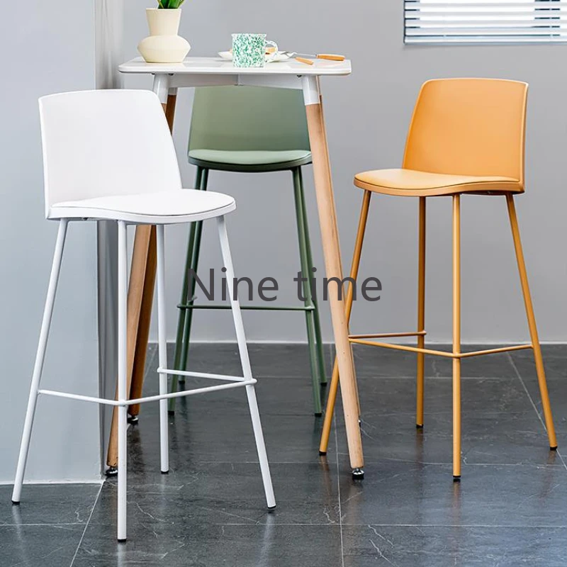 

Metal Chairs Leather Bar Stool Luxury Elegant Banks Home Chaise Design Wooden Industrial Stools Nordic Chair Vintage Furniture