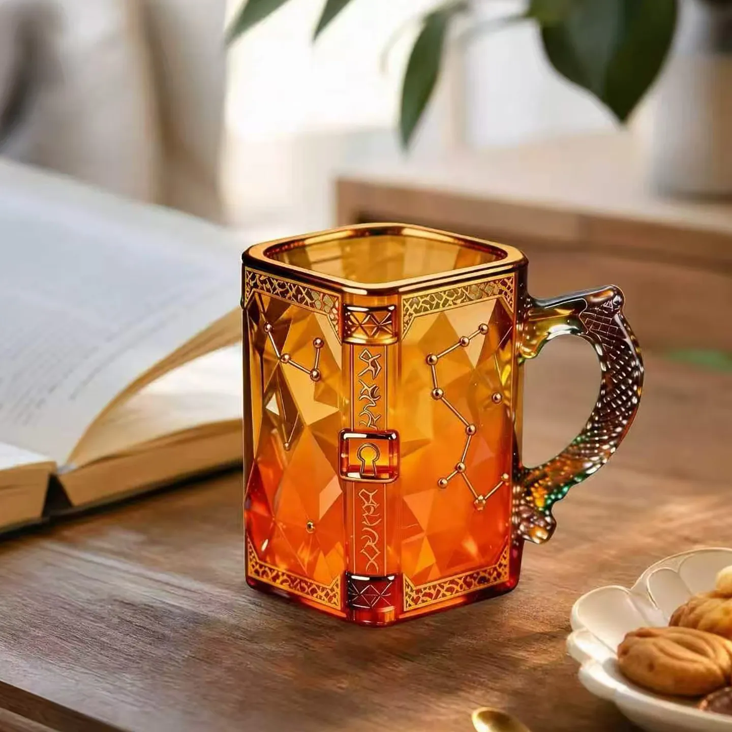 New fantasy constellation mug artistic design sense glass magic theme coffee cup creative cup