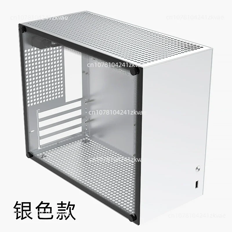 

C2P MATX ITX small case, all aluminum case, glass side transparent ATX power k88 mini computer case