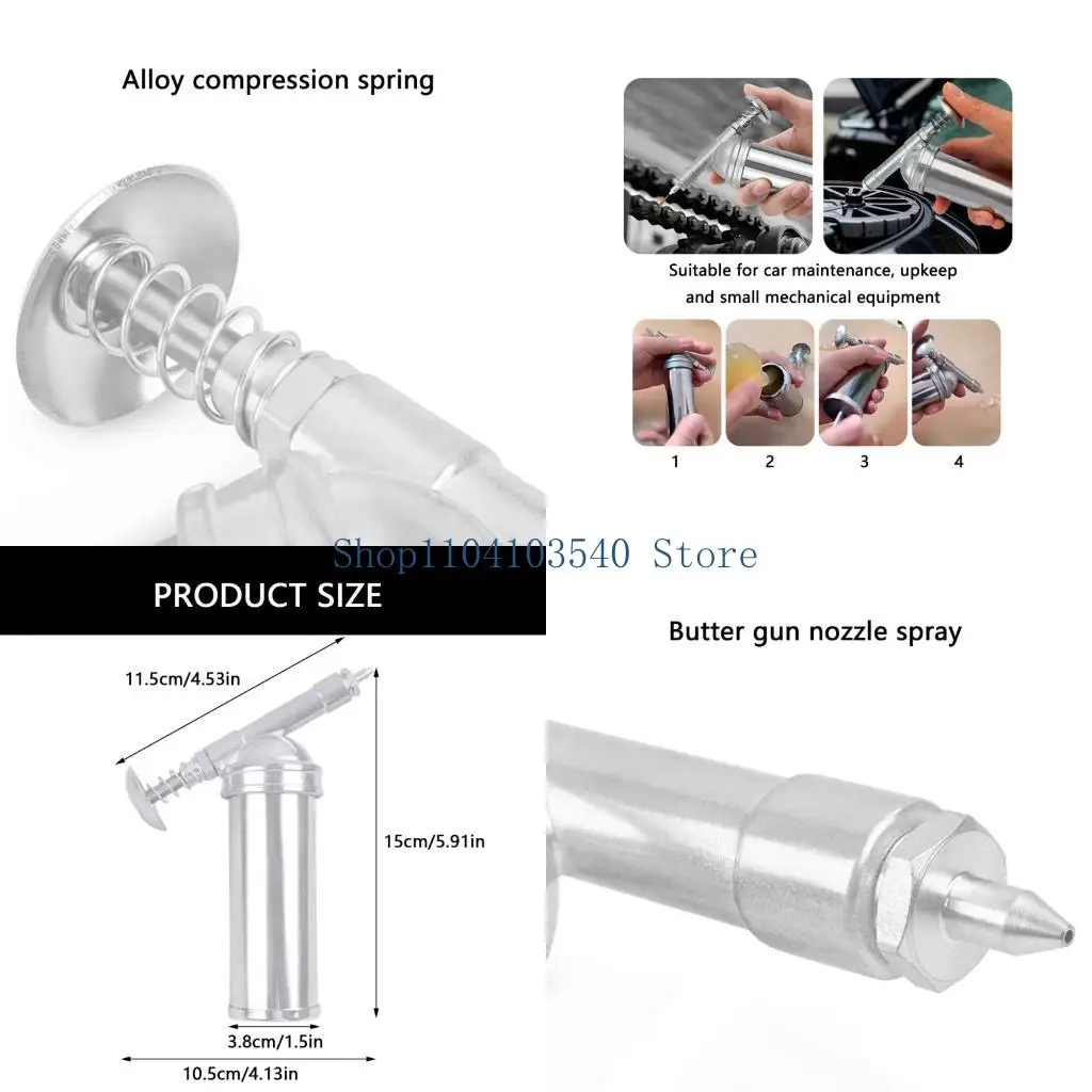 

02DC Efficient 85cc Grease Injector Guns Handheld Oiler Tool for Excavators and Vehicles with Easy to Use Manual Operations
