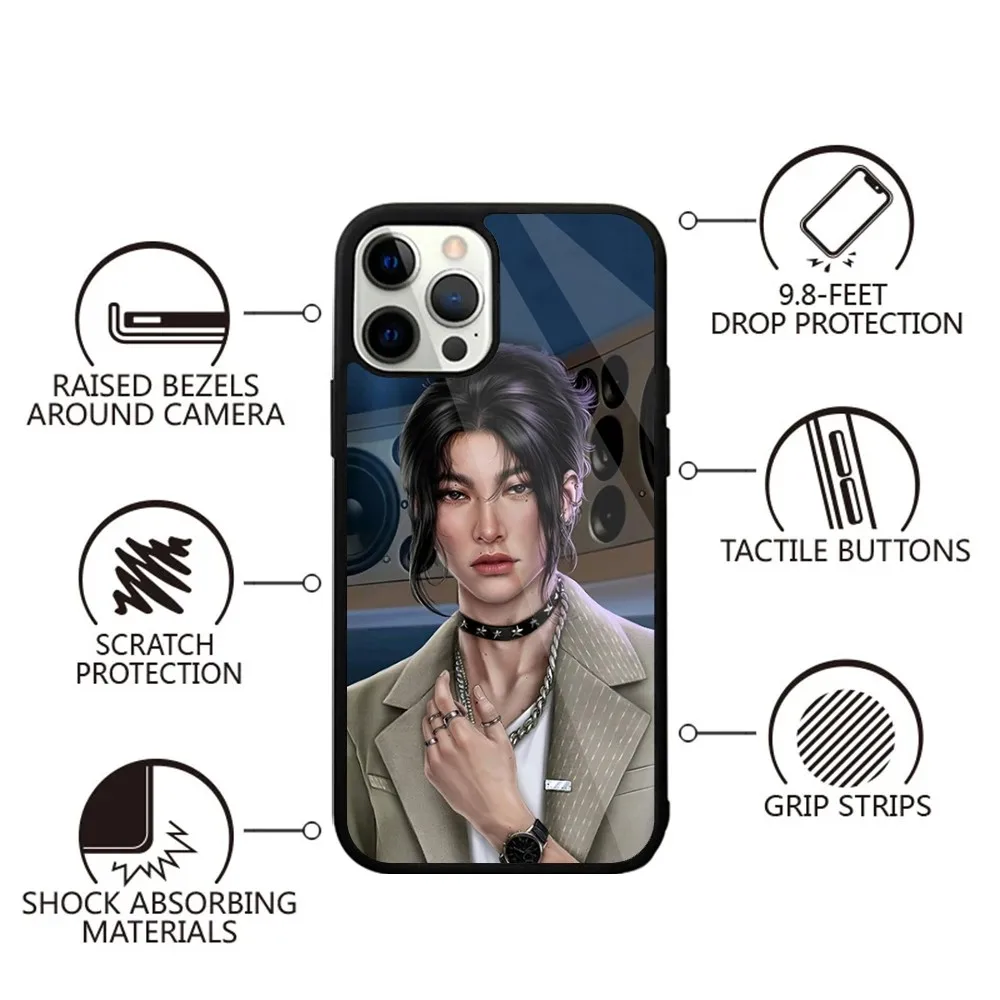 R-Romance clubs Game Phone Case Strong Magnetic For IPhone 15,14,13,Pro,Max,Plus,11,12,Mini For Magsafe Wireless Charging