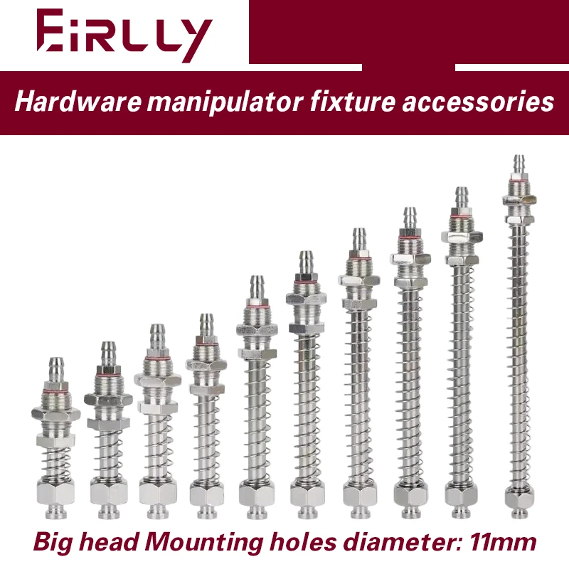 

Промышленный пневматический захват Tianxing с большой головкой, механическим ручным вакуумным приводом, верхним подключением и буферным кронштейном, M12/M10