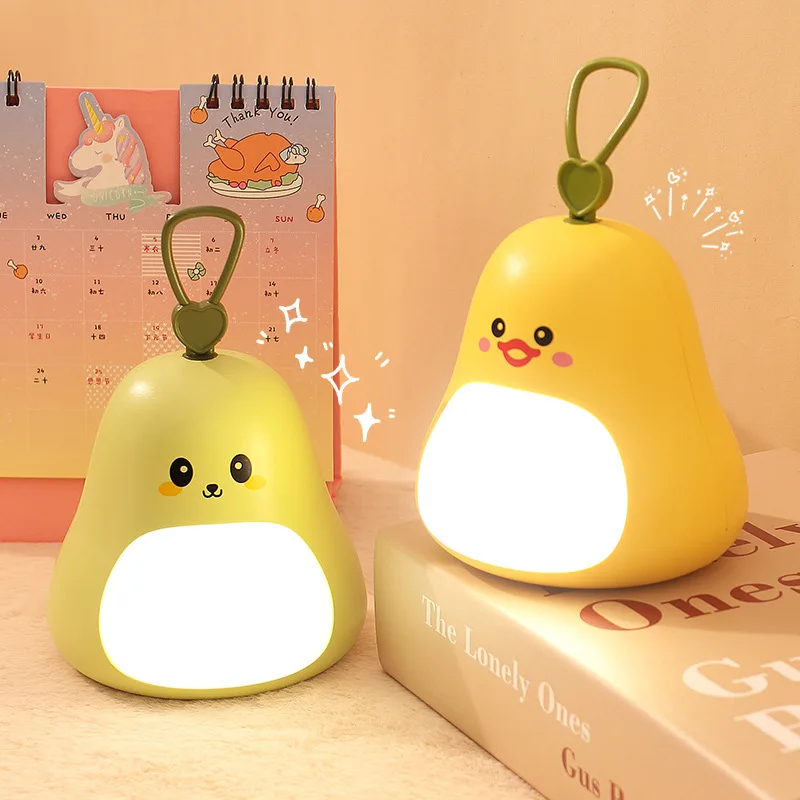 Creative Cute Pet Handheld Night Light USB Charging Bedhead Soft Atmosphere Light Mini Portable Bedhead LED Light