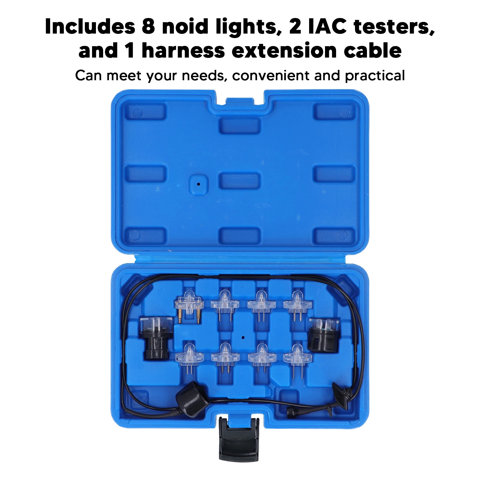 

Noid Light Set Fuel Injector Tester Tool Professional Car Diagnostic Tool with Storage Box Fuel Injector Tester Tool