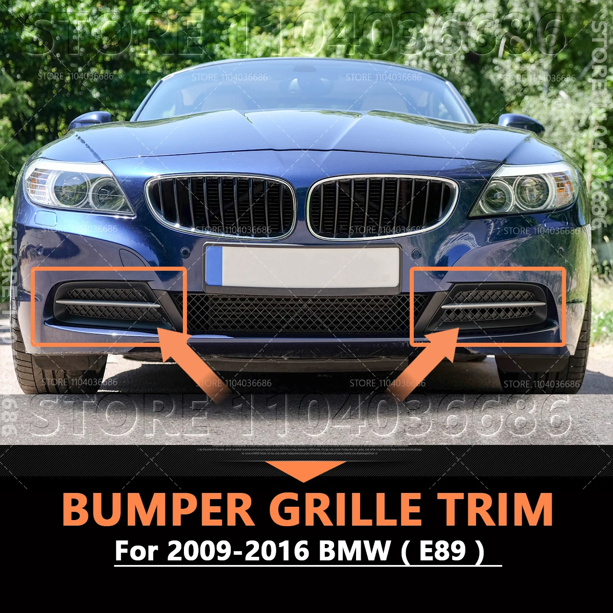 

For 2009-2016 E89 BMW Z4 28i 30i Front Bumper Lower Grille Trim Cover 51117203793 51117203794 51117203795 51117203796
