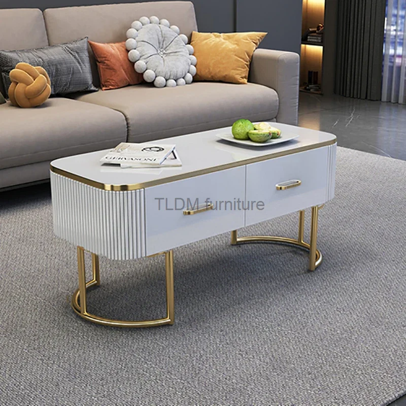 Marble Living Room Coffee Tables Mobile Bedside Floor Design Corner Coffee Tables Cute Modern Table De Chevet Nordic Furniture