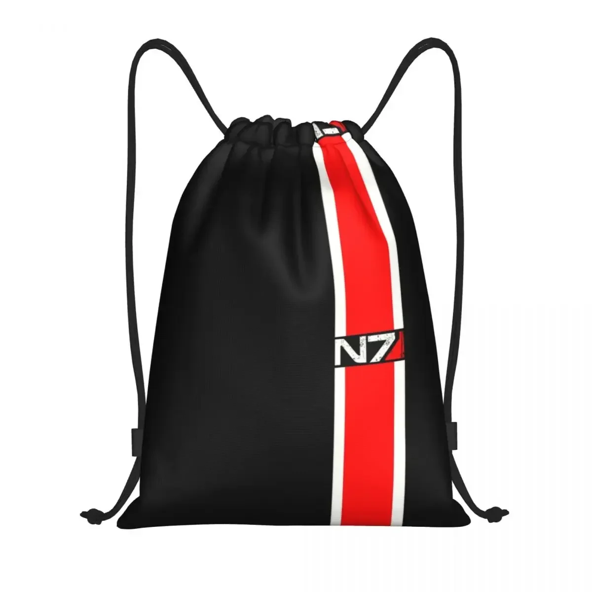 

Mass Effect N7 Emblem Drawstring Backpack Sports Gym Bag for Women Men Alliance Military Video Game Training Sackpack