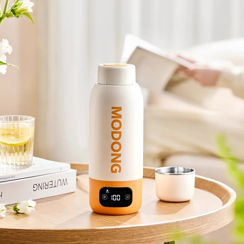 Portable Electric Heating Bottle Large Capacity Corrosion Resistant Constant Temperature Travel Water Mug Office Home Use 전기 보온컵