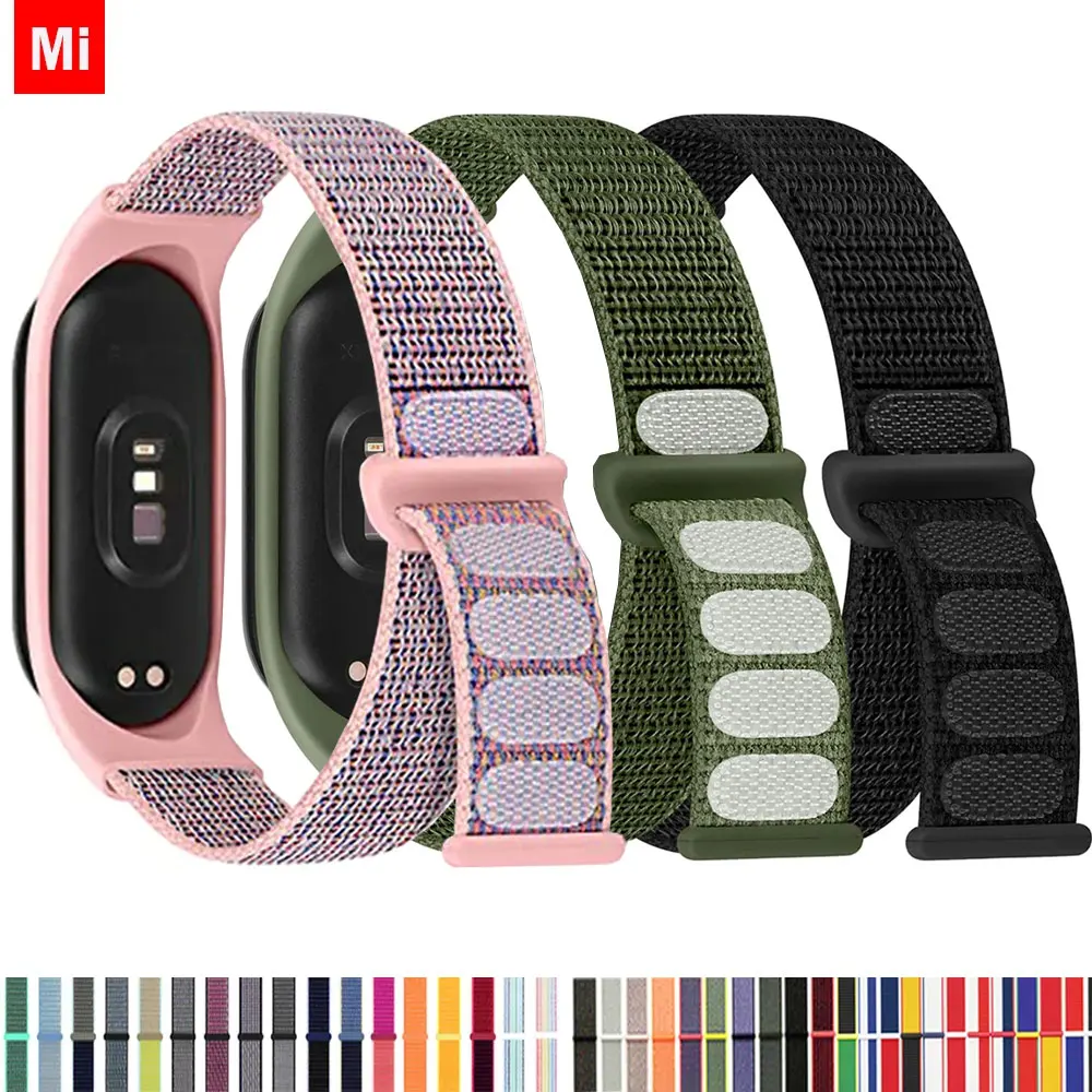 Correa de nailon para reloj inteligente Xiaomi Mi Band 7-7, pulsera deportiva con nfc, 7, 6, 5, 4 y 3