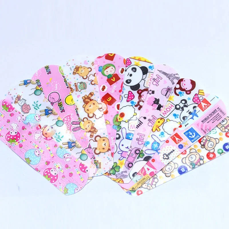 120 Buah/Set Band Kartun Bantuan Lucu Mini Anak Bernapas Tahan Air Bandaids Kawaii Medis Perban Hemostatik Patch