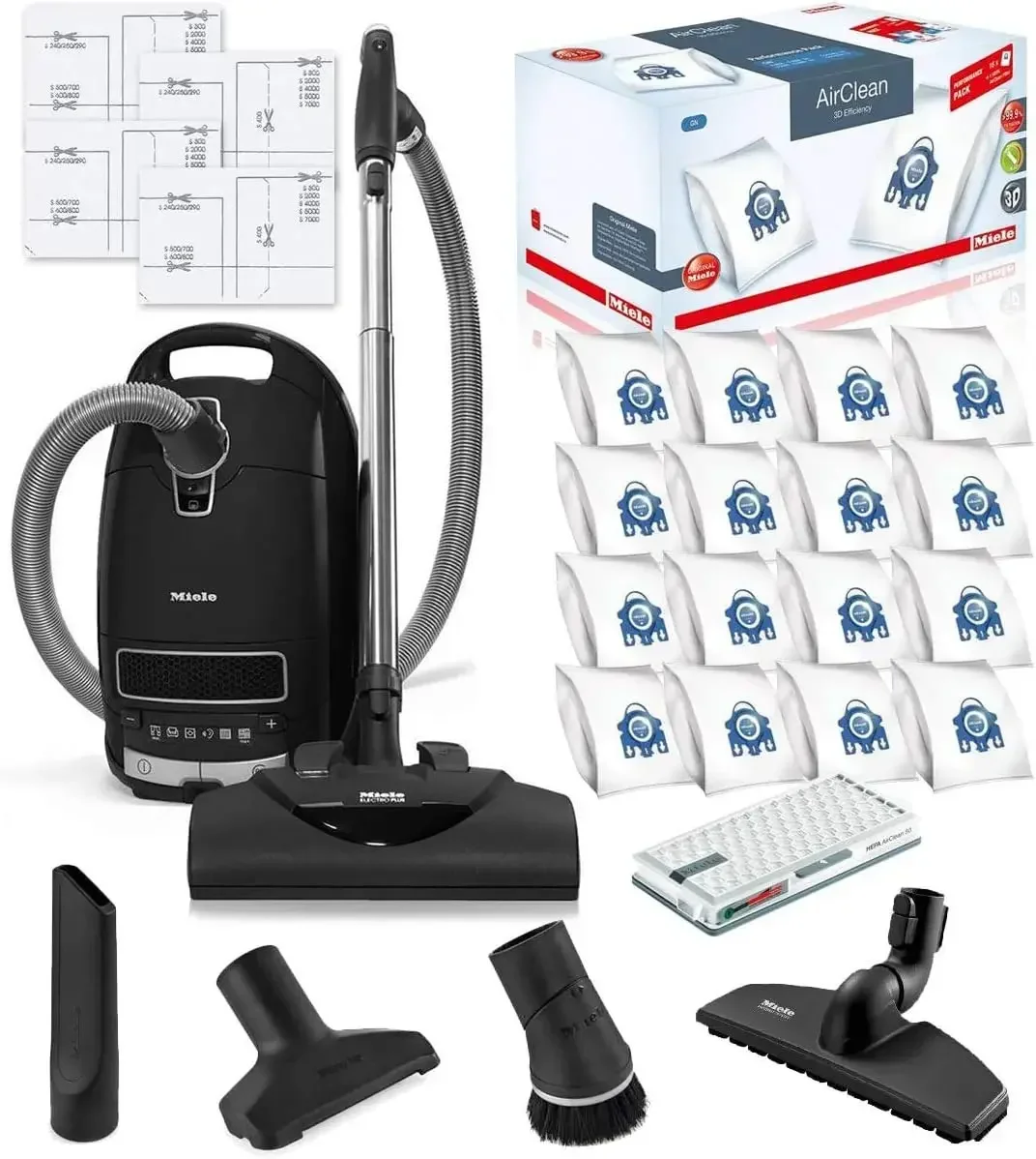 Miele Complete C3 Kona HEPA Canister Vacuum Cleaner with SEB228 Powerhead Bundle - Includes Performance Pack 16 Type