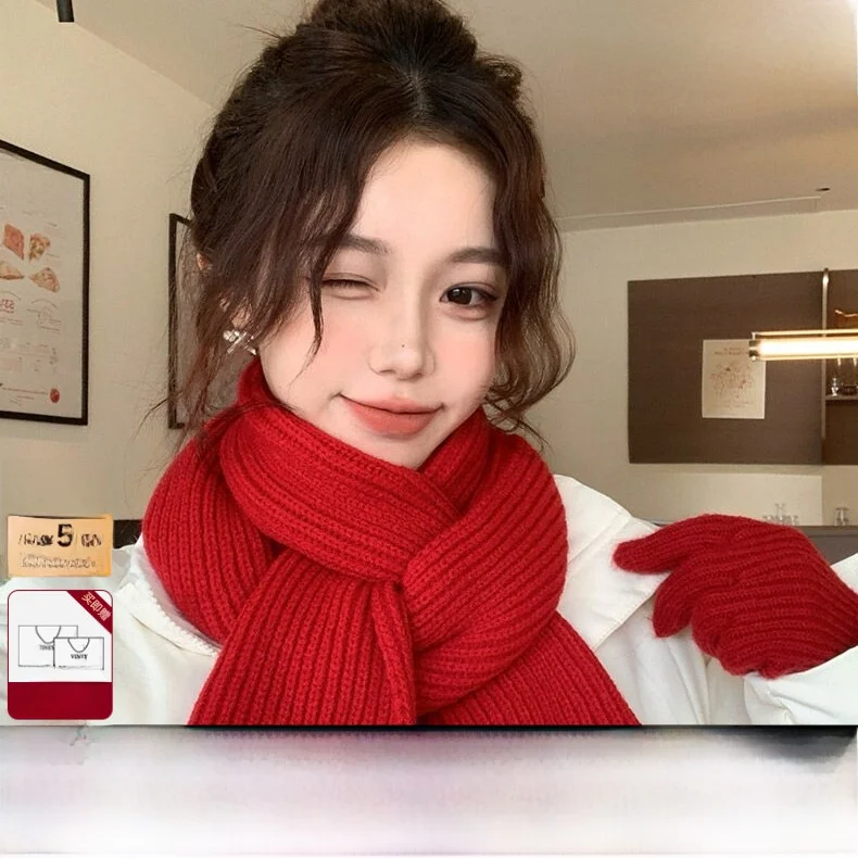 red-knitted-wool-scarf-viney-brand-winter-2026-new-style-versatile-high-end-feeling-women's-scarf-gift-for-new-year