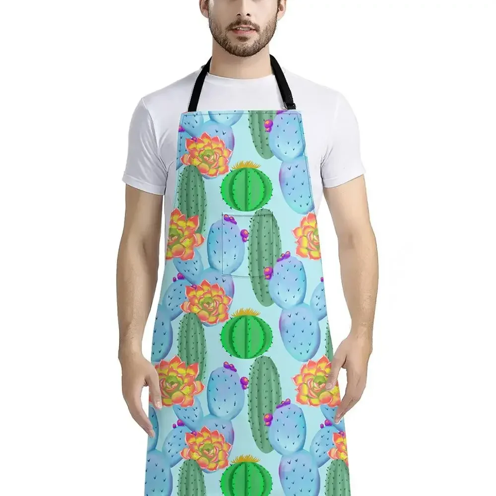 Cartoon Cooking  Apron Kitchen for Woman Men Vintage Sugar Skull Baking Accessories Chef Waiter Cafe Shop BBQ Tablier Delantal