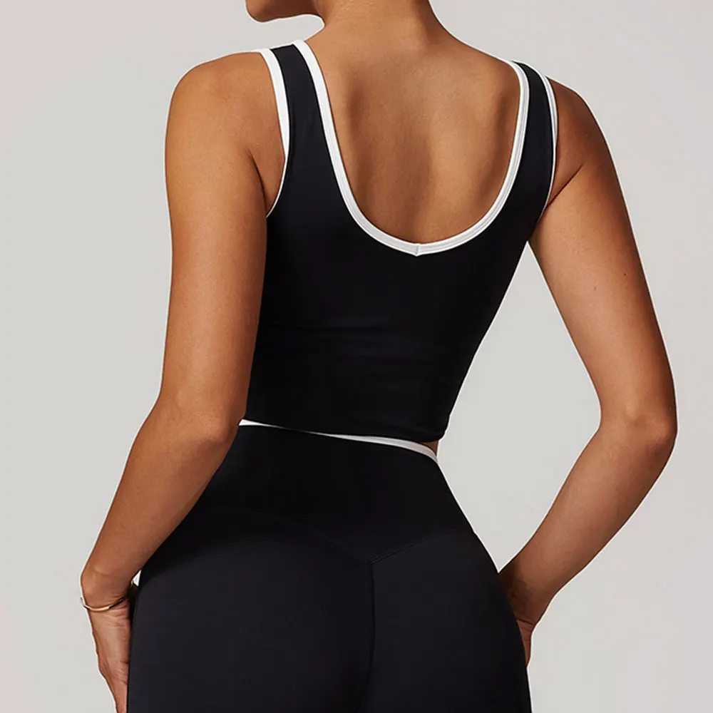 Women Underwear Backless Sports Bra Push Up Sport Bra Top Yoga Gym Crop Top Brassiere Fitness Top Sport Breathable Workout Bras image 5