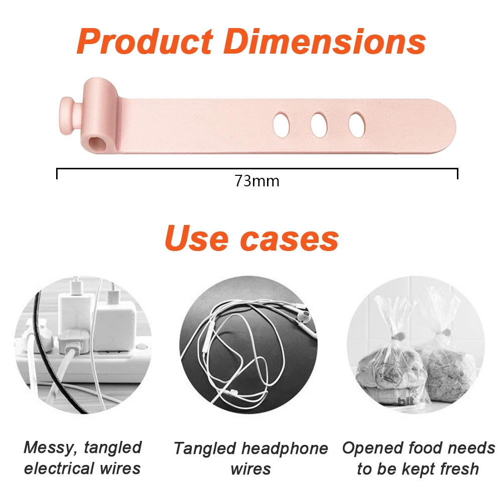 Phone Cable Organizer Earphone Clip Charger Cord Management 3 Hole Line Storage Holder Clips Data Line Bobbin Winder Straps