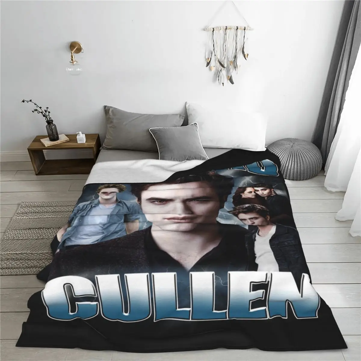 Edward Cullen Twilight Blankets Flannel Autumn/Winter Breathable Warm Throw Blanket for Bedding Car Quilt