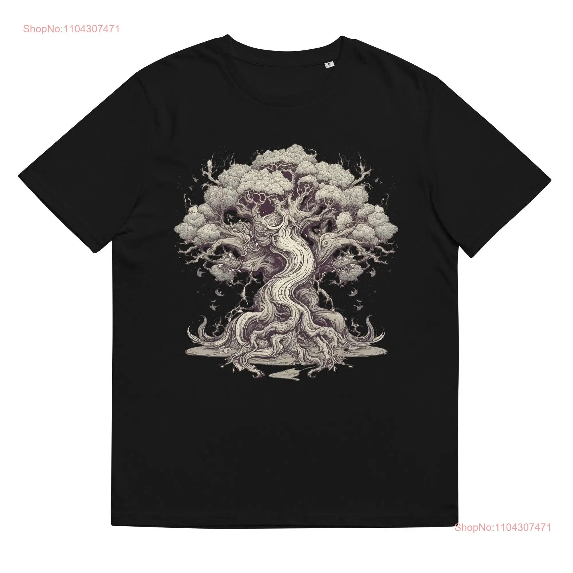 Ancient Whispers Gnarled Tree Design T Shirt long or short sleeves