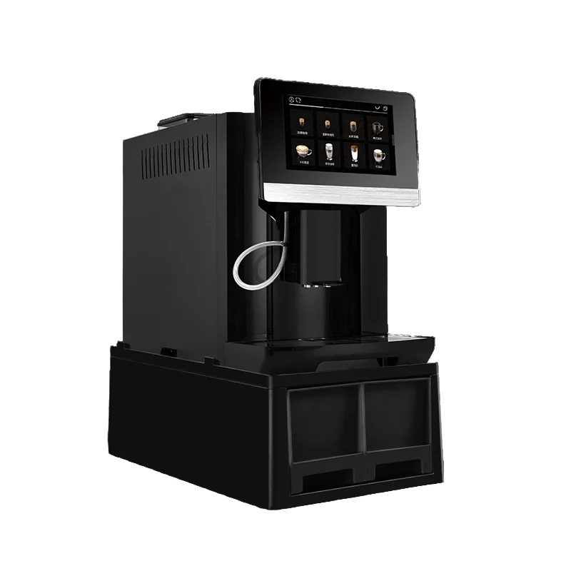 Fully Automatic Commercial Coffee Maker Latte Cappuccino Programmable Auto Cleaning Milk Foam System Electric Power Household