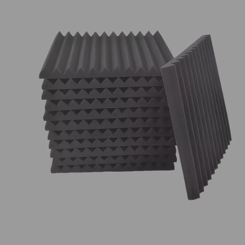 

Egg Trough Wall Soundproof Foam 18 Pcs High Density Sound Absorbing Material Acoustic Foam Ceiling Noise Insulation