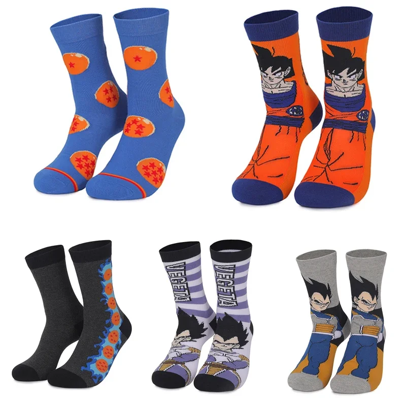 Dragon Ball Son Goku Anime Socks Cartoon Tube Sock Unisex Cosplay Birthday Xmas Gifts Adult Socks Hip Hop Funny Socks Gifts