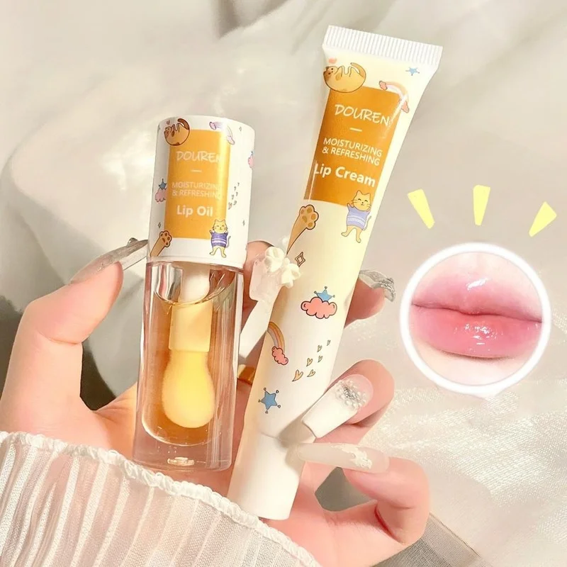 5g Beauty Makeup Fashion Cracked Lip Balm Mild To Skin Non-stick Honey Jelly Moisturizing Lip Oil Essence for Girl